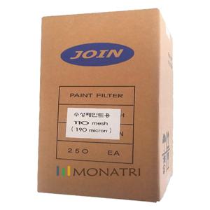 조인 수성 페인트 필터 여과지 여과망 110mesh 190micron 250매 1박스