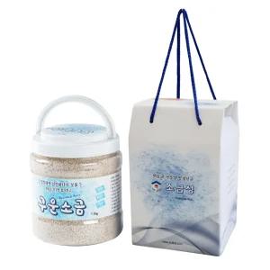 소금성 구운소금 굵은입자 1.2kg /신안천일염, 볶음소금, 가공식품