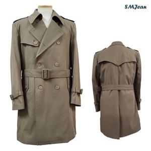 SMJ1093 남성 트렌치 코트 하프 더블 남자 바바리 남성 코트 내피분리