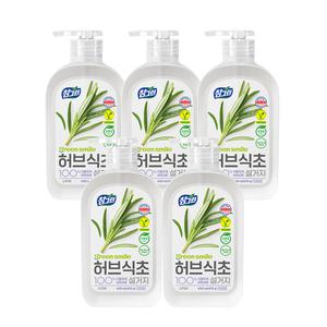 참그린 허브식초설거지 주방세제 용기, 470g, 5개