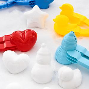 [민화샵] 스노우 볼 메이커 눈집게 눈오리 눈사람 하트 눈뭉치 제조기