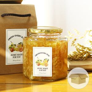 육각730 730g 680ml 1박스 30병 잼병 수제청 과일청 유리 용기