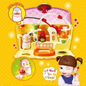 엉뚱발랄 콩순이 펭이와 말하는 청진기 병원놀이 병원 완구