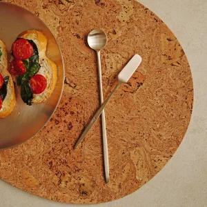 방짜유기 유기 롱 드링크 스푼+잼나이프 세트