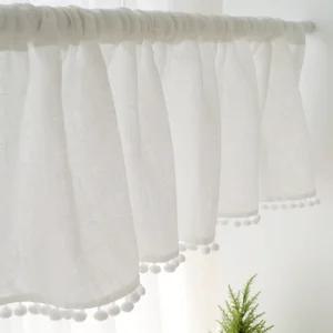 [홈앤원]방울 폼폼 바란스커튼(150x45)/미니커튼