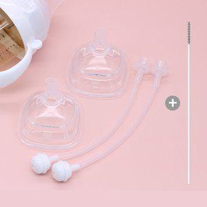 [순수아] 헤겐 젖병 전용 호환 리필빨대 추형 2세트+빨대솔