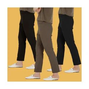 믹스밍글 여성 밴딩 기모 바지 겨울 엄마바지 중년 60대 일자 엄마 할머니 편한 옷 빅사이즈