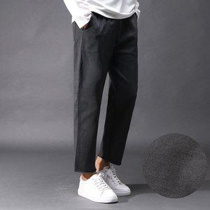 [후앙스]남자 양기모면워싱 스판 세미와이드 크롭 팬츠 FICP3483