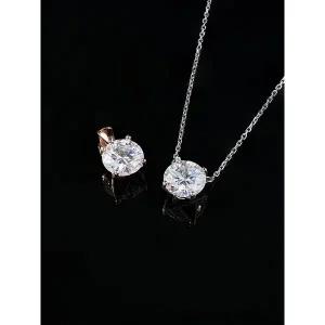 [미니멀피어싱]14K 18K 모이사나이트 다이아 목걸이 2캐럿