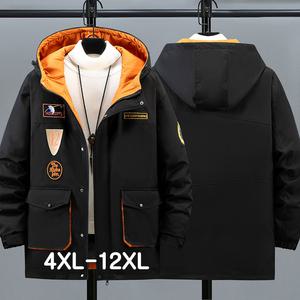 남자 빅사이즈 패딩 바람막이 후드 점퍼 남성 자켓 작업복 겨울 잠바 5XL-11XL
