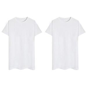 [2-Pack] Soft 레이어드 티셔츠 남녀공용 기본 라운드 무지 반팔티 이너티 롱티 빅사이즈 (M-3XL)