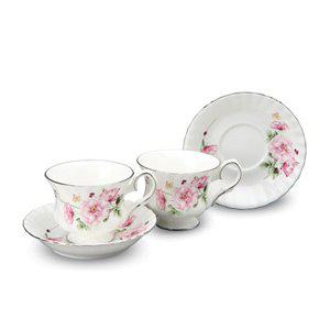 [한국도자기] 엘리제 핑크 커피잔 2인 세트