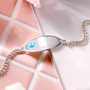 [골드팡] 실버 스윗크라운 미아방지 팔찌