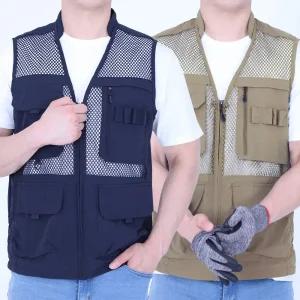 빌리언즈 여름 망사조끼 노가다 작업복 상의 배달 작업용 쿨조끼 포켓 다용도 단체 주머니 많은 빅사이즈