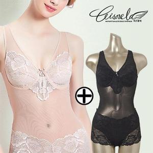 [시스넬라]시스루올인원 2종 보정 올인원 바디쉐이퍼 똥배 뱃살보정