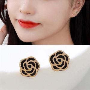 [오노마] ONM 14K 에폭시 장미 플라워 기본 골드 금 피어싱