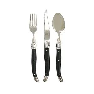 갤러리아 장네론 라귀올 테이블 양식기 블랙 1인 세트 (3p)