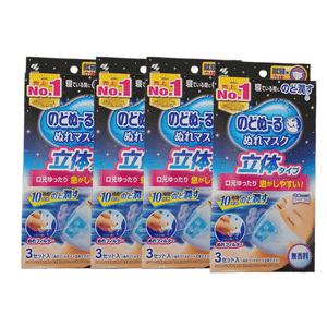 노도누루 수분마스크 3매입 4개 (총12개입) 가습마스크 촉촉한