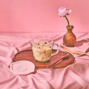 글라스락 렌지쿡 캔디핑크 죽용기