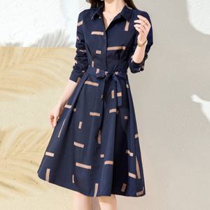 [드레스허그]페리엔 네이비 미디엄 원피스