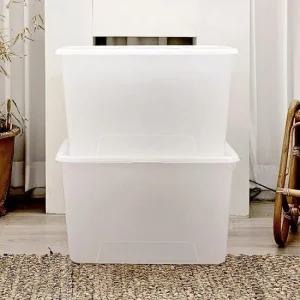 아트박스 보노하우스 포터 대용량 반투명 정리함 72L 4개 대형 옷 리빙박스