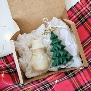 [텐바이텐][무료선물포장] 크리스마스 트리캔들 + 눈사람캔들 선물 세트
