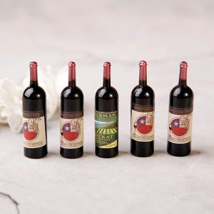 미니어처 월드 와인 5병세트 인테리어소품 음료모형 장식소품