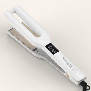 [CKI]-F710 세라믹 듀얼 플레이트 디지털 온도조절 고데기 매직기 화이트골드