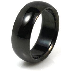 [타티아스]T-111 블랙 티타늄 반지, 이니셜 무료, 무료배송, 맞춤제작, 평생 A/S