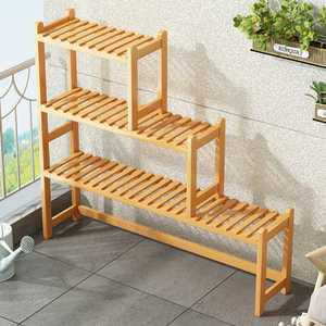 화분 진열대 정리 원목 선반 거실 베란다 받침대 걸이