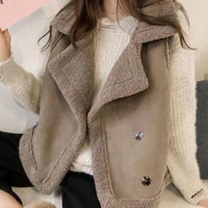 [드레스허그]큘렌 더블카라 퍼 무스탕 조끼