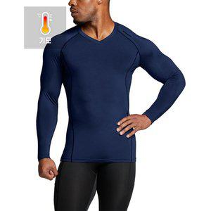 [테슬라] 언더레이어 기모 브이넥 긴팔 티셔츠  TM-YUV55