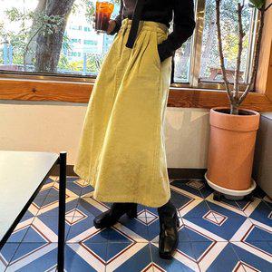 [미아마스빈]모이즈 코듀로이 기모 스커트