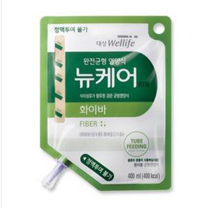 대상웰라이프 뉴케어 화이바 400mlx20팩 파우치 경관급식줄 20개 포함