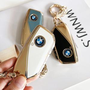 BMW 신형 차키케이스+키링/TPU소재 G60 5시리즈 X5 X6 X7 스마트키케이스 키홀더