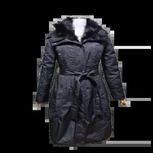 플라스틱아일랜드 라쿤퍼 정품 여자 겨울용 여성 벨티드 패딩롱코트82-88