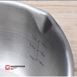 바겐슈타이거 통3중 IH 스텐 베이비 웍 팬 라면냄비 이유식팬 궁중웍팬 (높이8.5cm)