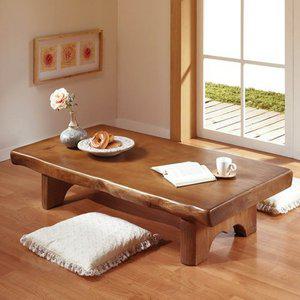 [마루엔개비]선이고은 통원목 좌식테이블 120사이즈 좌탁