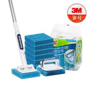 갤러리아 [3M]크린스틱 뉴올인원 욕실청소용 핸들+롱핸들+리필8입
