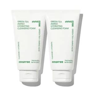 [2개] 이니스프리 그린티 아미노 수분 클렌징 폼 150g