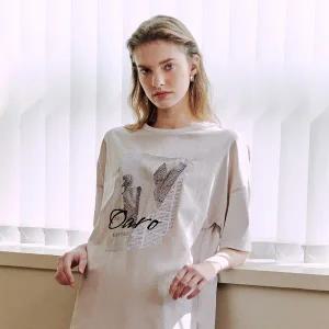 [마르조][1종]우븐 져지 티블라우스