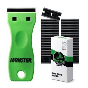 몬스터 교체형 멀티 스크래퍼 1개+리필날 30개 세트 인덕션청소 스티커제거 헤라 끌칼