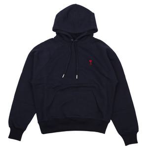 아미 ami 하트 로고 후드 티셔츠 USW205 747 430 (NIGHT BLUE)