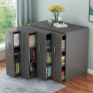 거실슬라이딩책장 원목 틈새 이동식 서재 슬림 공간분리