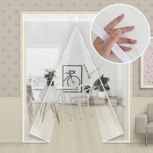 투명 pvc방풍비닐 현관문 중문 방풍비닐 바람막이 커튼 자석형 200x240cm