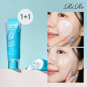 [2개] 리르 듀얼 앰플 선 세럼 - 자외선차단, 수분앰플 썬크림