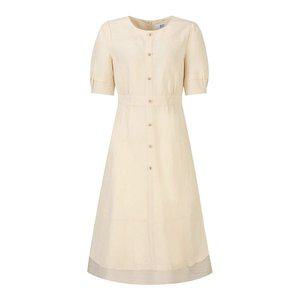 갤러리아 [24S/S][특가] 린넨 블렌디드 레이스헴 롱 원피스 (BIOAE2528)BIO2528