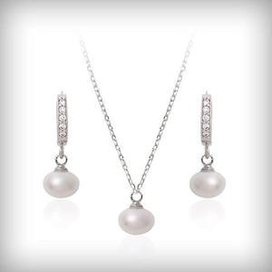 [RG229127]92 5 실버 담수 진주 목걸이 귀걸이 주얼리