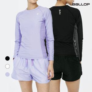 밸롭 여성 컬러블록 래쉬가드