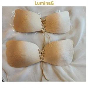 루미나 코르셋 실리콘 누드브라 A컵 B컵 볼륨패드 브라캡 드레스 원피스 수영복 파티복